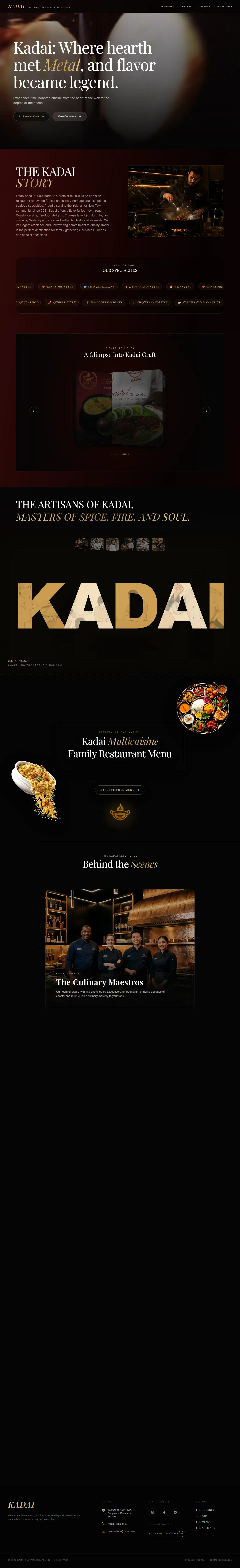 Kadai Restaurant Identity