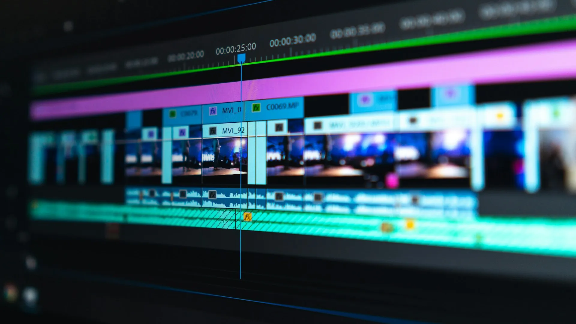 Video Editor Timeline Background